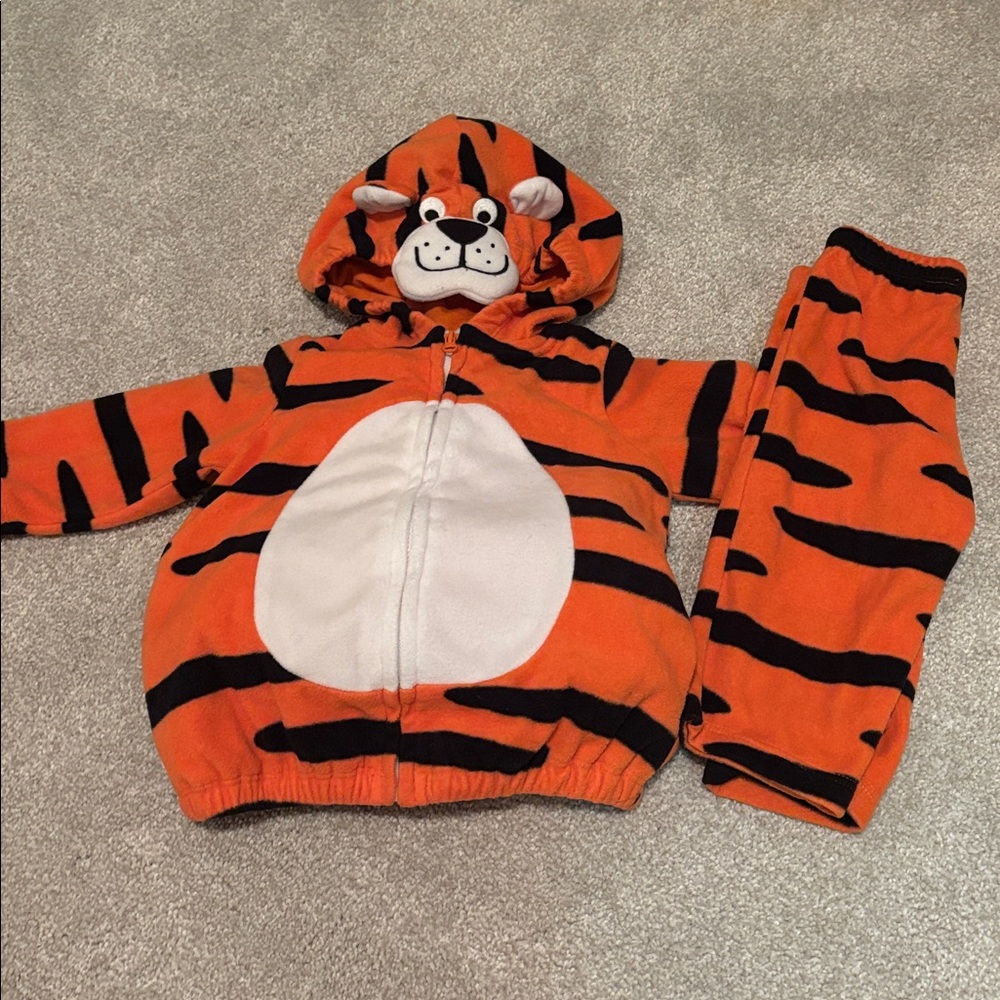 Carter's Orange and Black Tiger Outfit